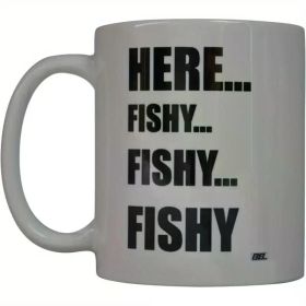 Hot Rogue River Tactical Coffee Mug Fishing Fish Here Fishy Novelty Cup Great Gift Idea For Men Him Dad Grandpa