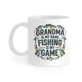 Funny Fishing Coffee Mug for Men - 11oz Ceramic Cup, Perfect Gift for Anglers, Reusable & Dishwasher Safe