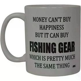 1pc Rogue River Tactical Novelty Coffee Mug - Insulated Ceramic, Multipurpose, Reusable - Humorous Fishing Gear