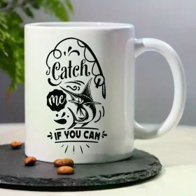 Catch Me If You Can" Humorous Fishing Tuna 11oz Ceramic Coffee Mug - Perfect for Morning Brew, Birthday & Holiday
