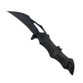 Spring Assisted Bat Knife With ABS Handle (Color: black)