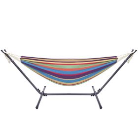 Hammock Steel Frame Stand Swing Chair Home Outdoor Backyard Garden Camp Sleep (Option: as picture)