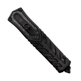 Automatic OTF Double Edge Knife (Style: Serrated, Color: Teal)