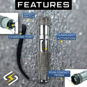 RhineStun 75,000,000* Stun Flashlight (Color: black)