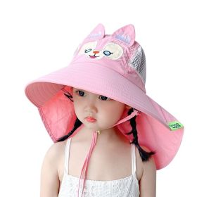 Girls Sun Hat Baby Beach Hats Boys UPF 50+ Kids Summer Protection Cap (Color: pink)