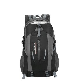 36L Outdoor Backpack Waterproof Daypack Travel Knapsack (Color: black)