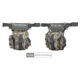 Motorcycle Crossbody Bag, Men's Leg Bag, Multifunctional Outdoor Tactical Waterproof Cell Phone Running Sports Waist Bag (Color: camouflage (color))