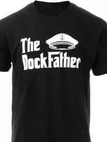 Men's Fun Captain Fishing T-Shirt - Boating Adventure Tee for Him (Color: black, size: M)