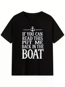 Chuckle - worthy Fishing Tee Boat - centric Humor (Color: black, size: XXL)